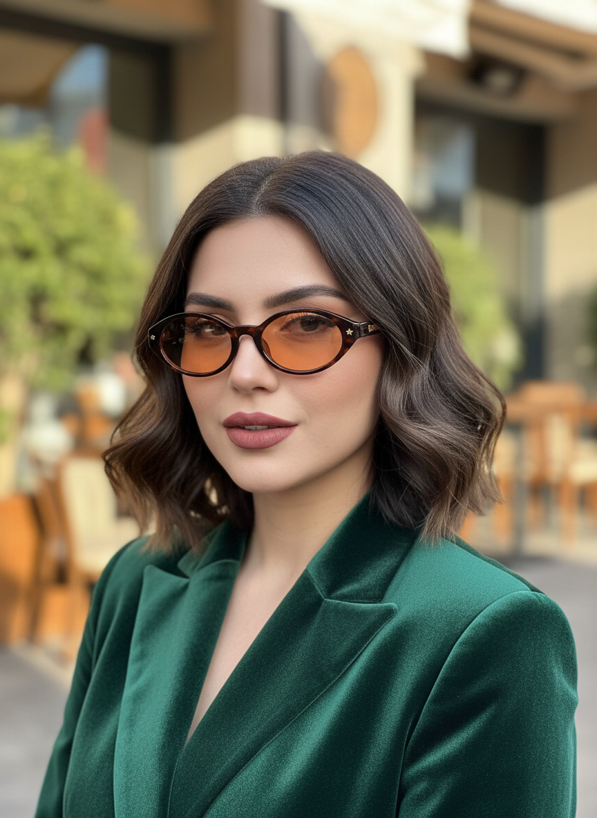 عینک آفتابی زنانه شیشه دودی UV400 طرح دیور کد 10261