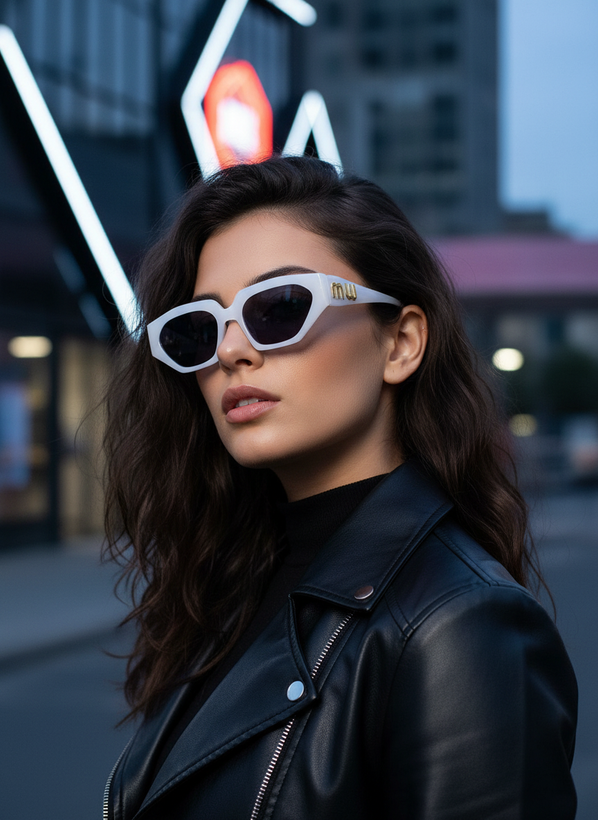 عینک دودی زنانه فریم خاص UV 400 میومیو miumiu
