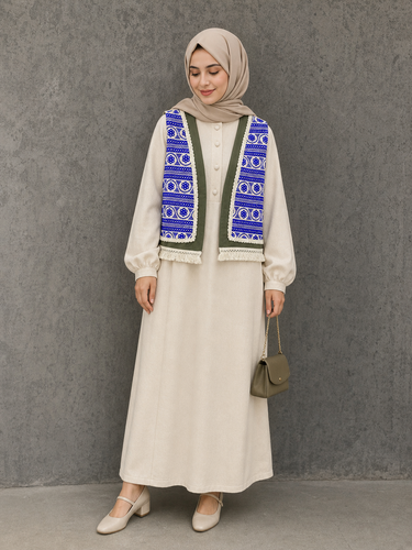 ست کت و وست لینن زنانه کد 4879